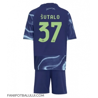 Ajax Josip Sutalo #37 Echipament de Fotbal Replică 2025-26 Copii Deplasare (+ Șorturi)